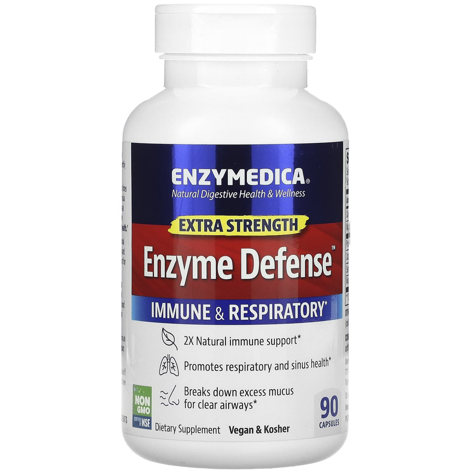 Ферменты для защиты иммунной системы Enzymedica Immune Defense Extra Strength 90 капсул - фото 1