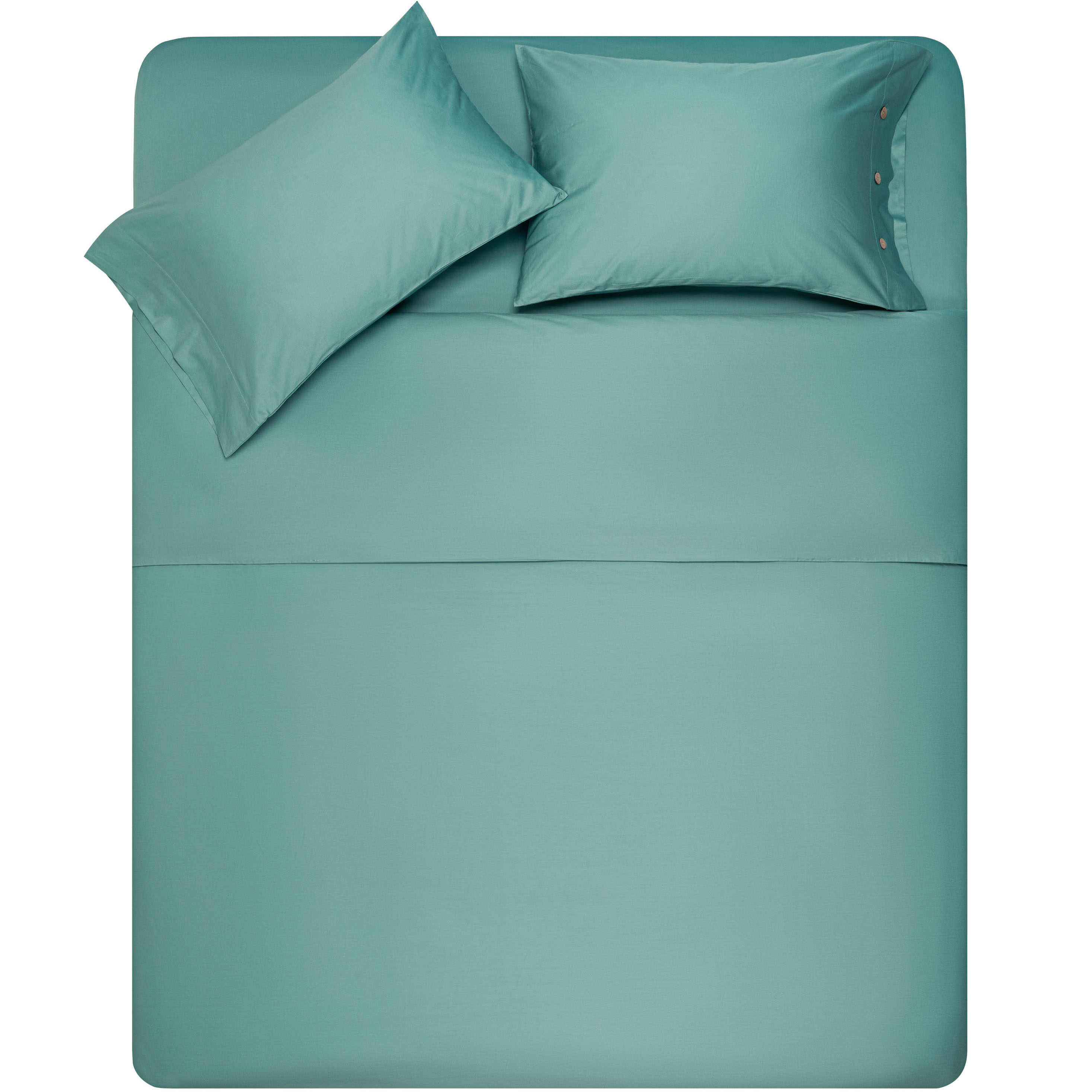 Комплект постельного белья Ardesto Mix&Match сатин двуспальный евро зеленый (ART2022SG) - фото 1