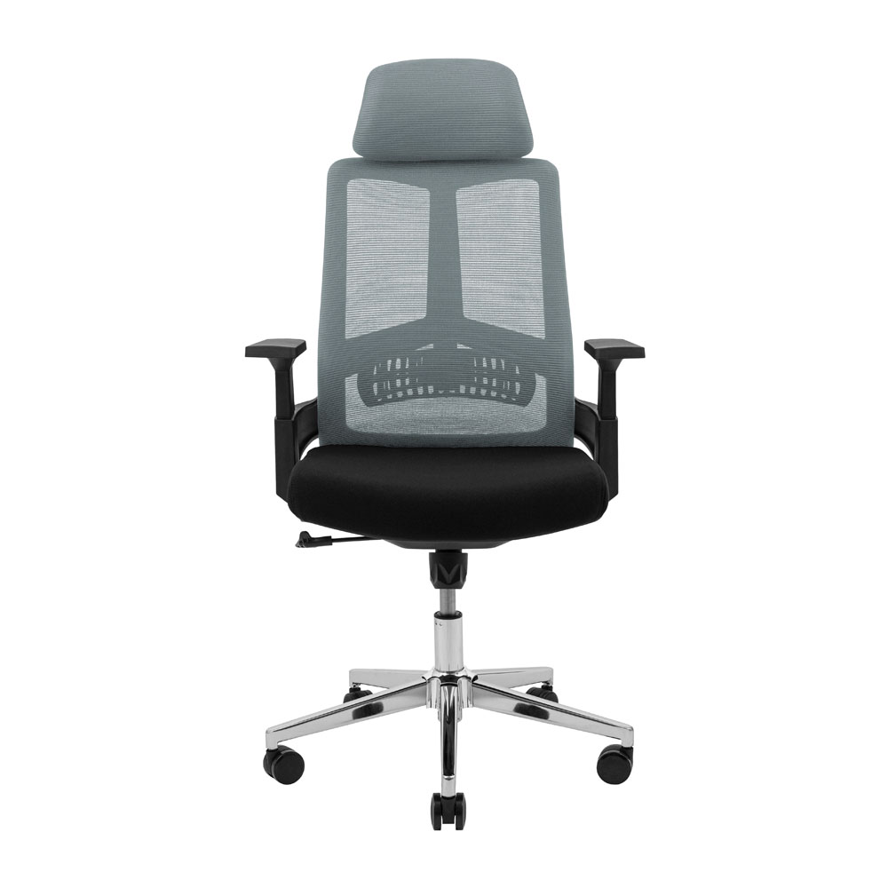 Кресло компьютерное Richman Токен Хром M-1 Tilt сетка черный + серый (RCM-1109) - фото 2
