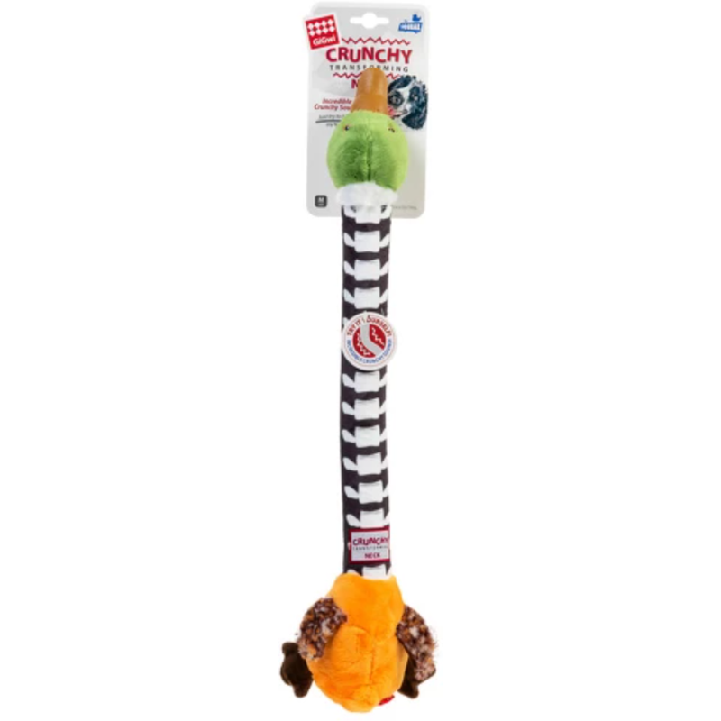 Іграшка для собак GiGwi Crunchy Качка з хрусткою шиєю та пищалкою, 54 см (75025) - фото 1
