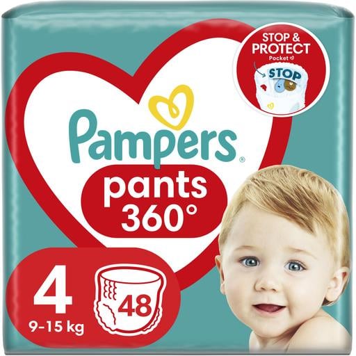 Подгузники-трусики Pampers Pants Maxi одноразовые 4 (9-15 кг) 48 шт. - фото 1