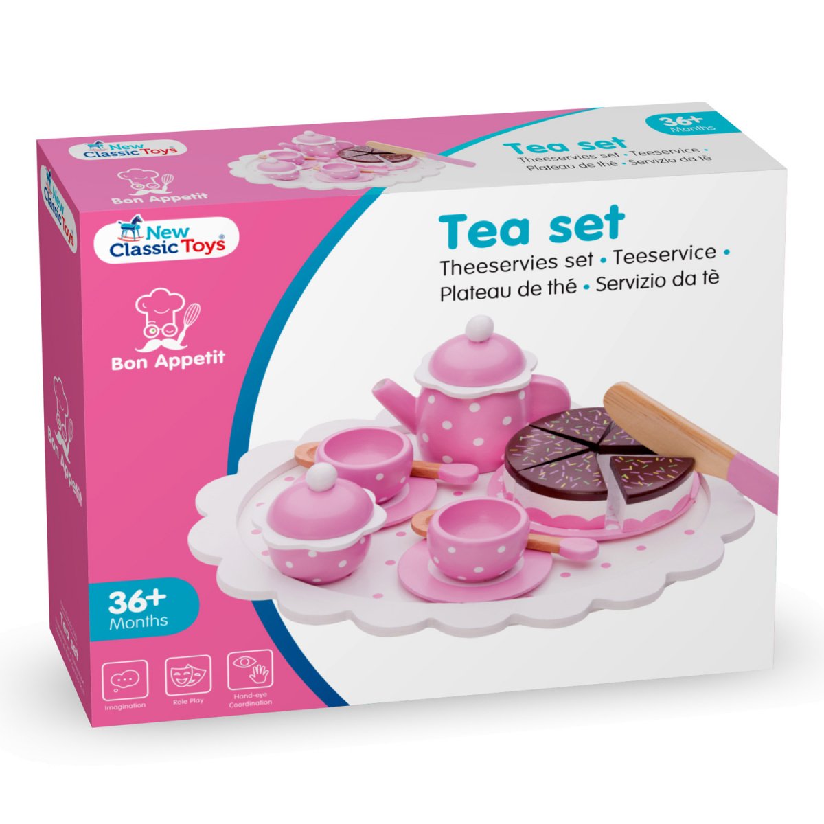Іграшковий посуд New Classic Toys Чайний набір, рожевий (10620) - фото 4