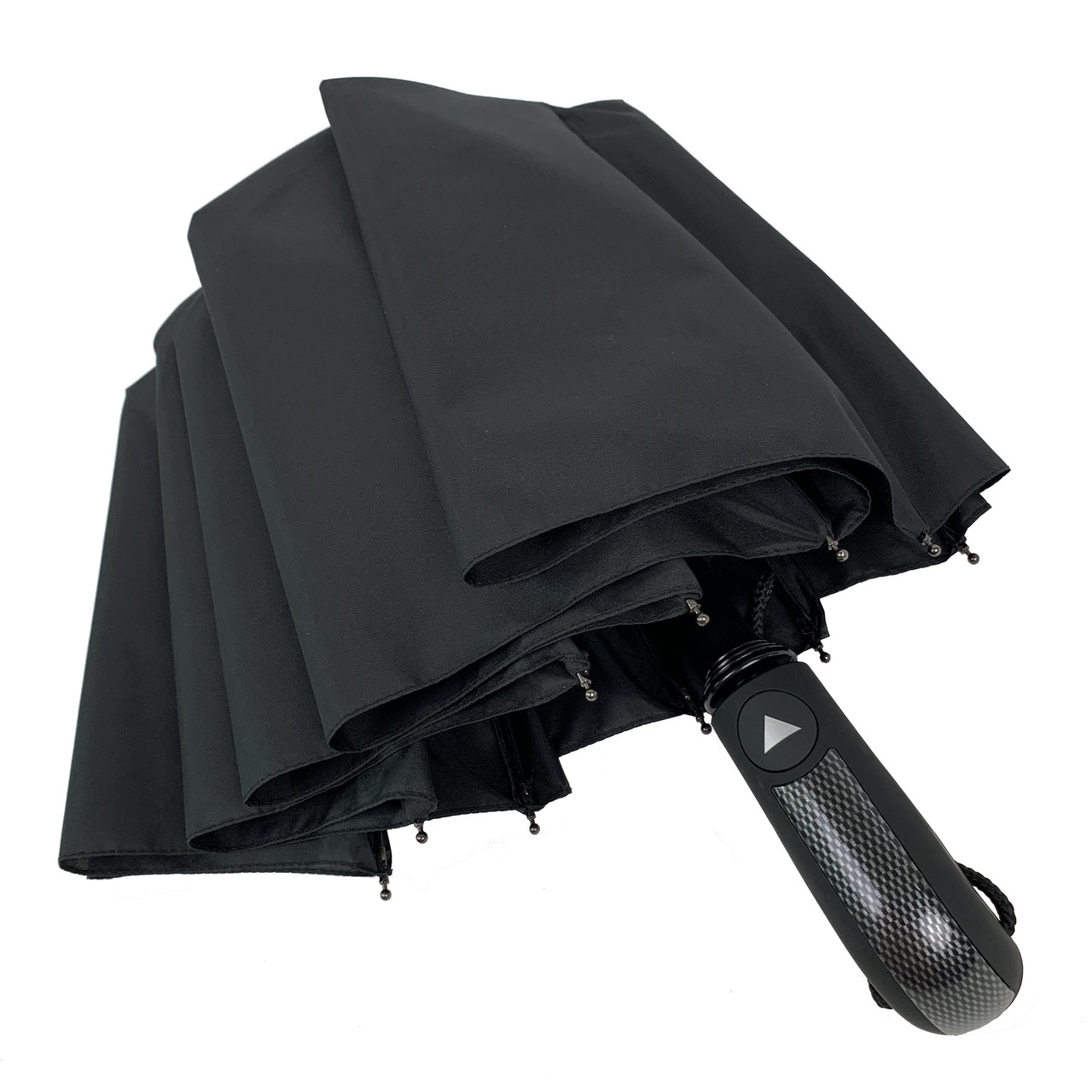 Чоловіча складана парасолька напівавтомат The Best 100 см чорна - фото 5