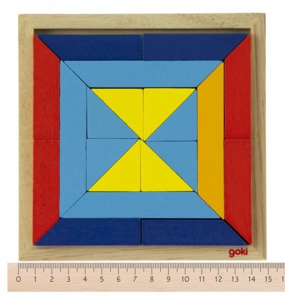 Пазл дерев'яний Goki Світ форм Трикутники, 20 елементів (57572-1) - фото 2