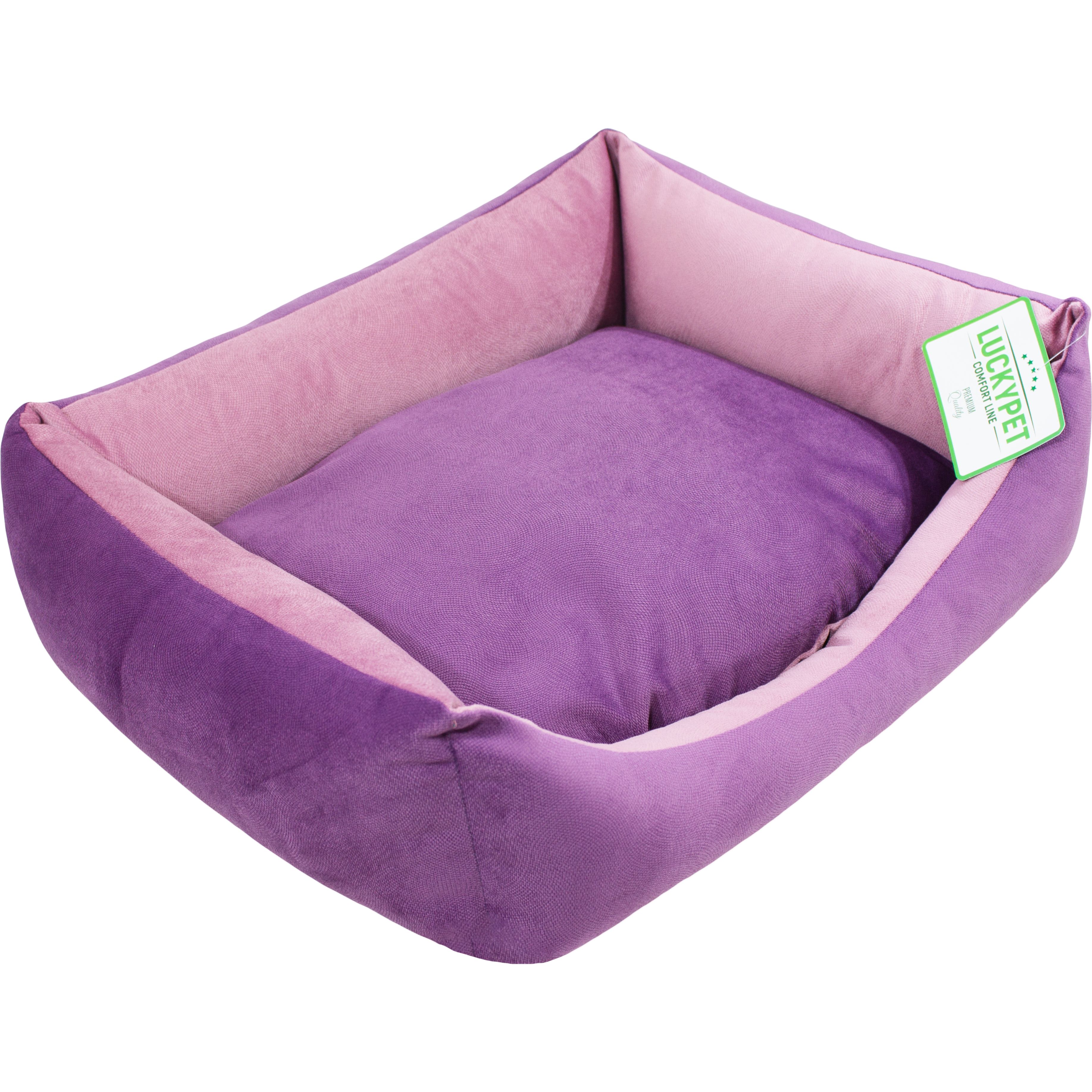 Лежак Lucky Pet Лира-new №1 40х50х16 см фиолетовый - фото 1