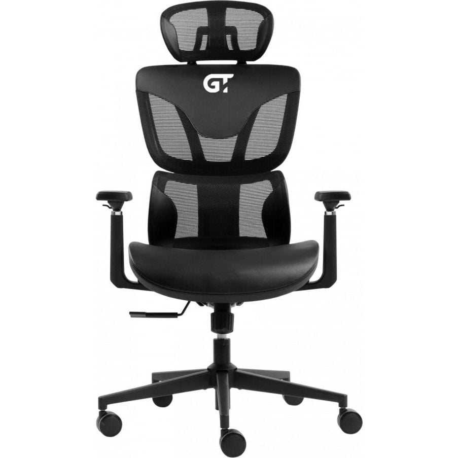 Геймерское кресло GT Racer черное (X-6005 Black) - фото 1