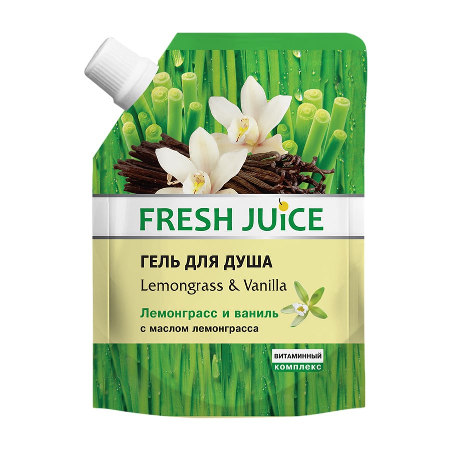 Гель для душа Fresh Juice Lemongrass & Vanilla, 200 мл - фото 1
