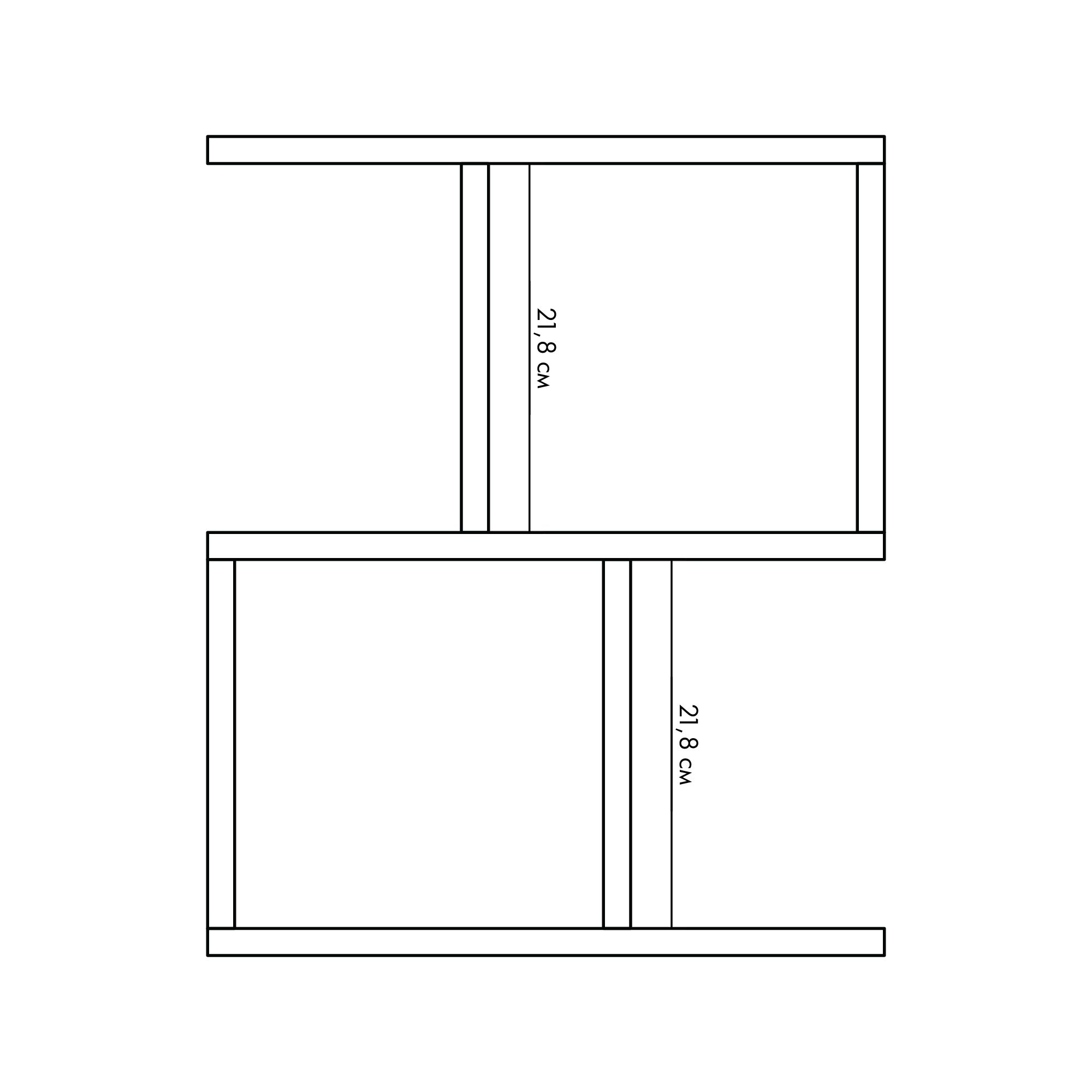 Полка Hopanchuk Furniture Акрон белая (40C1) - фото 6