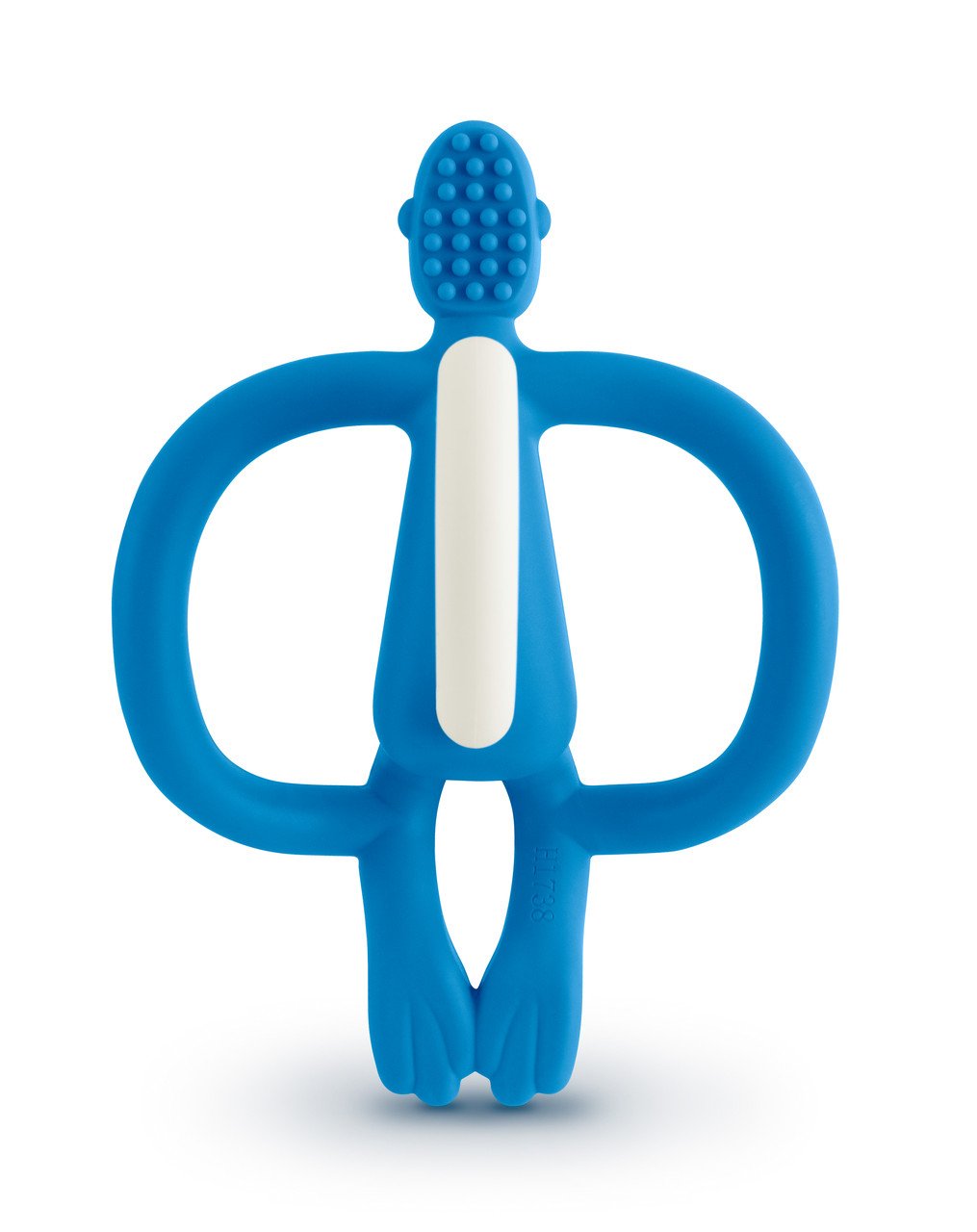 Іграшка-прорізувач Matchstick Monkey Мавпочка, 10,5 см, блакитна (MM-T-002) - фото 3