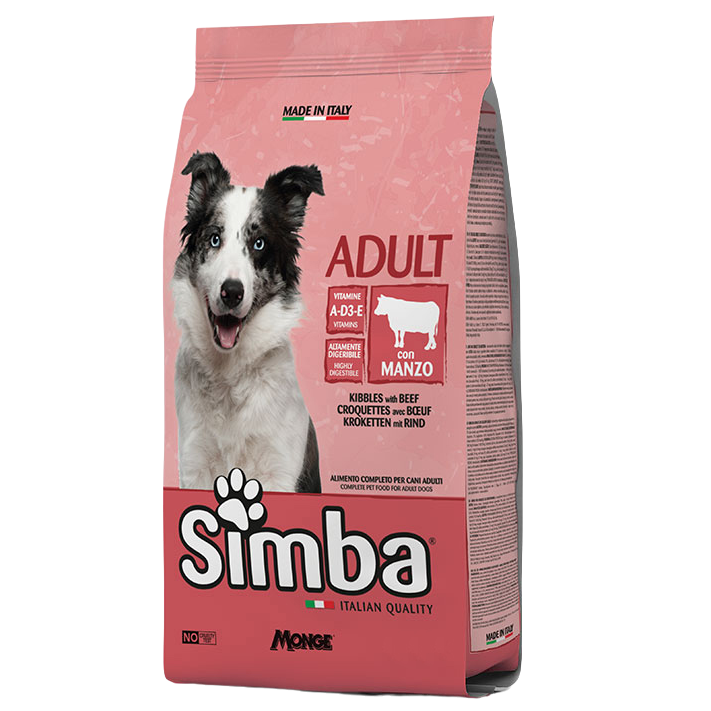 Сухий корм Simba Dog, для дорослих собак усіх розмірів, яловичина, 10 кг - фото 1