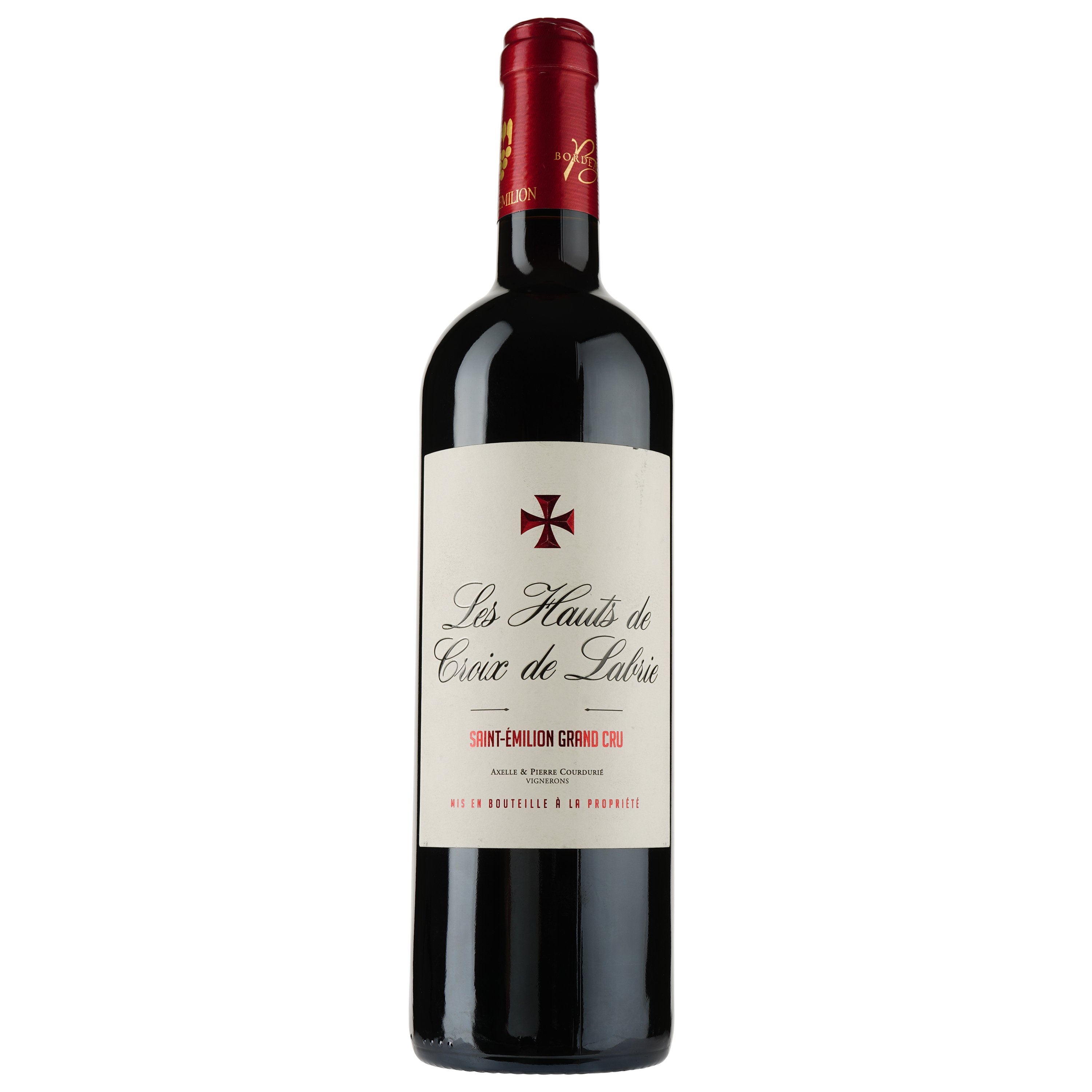 Вино Chateau Croix de Labrie Les Hauts, красное, сухое, 14%, 0,75 л (873344) - фото 1