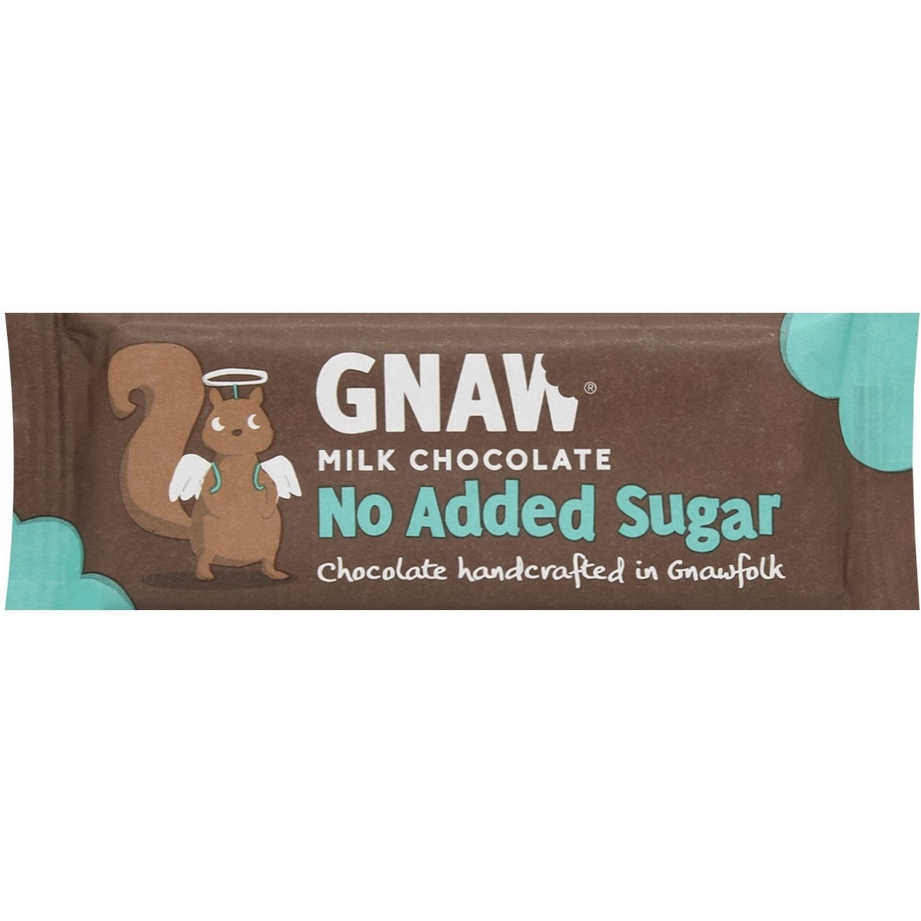 Батончик Gnaw Молочный шоколад без сахара 35 г - фото 1