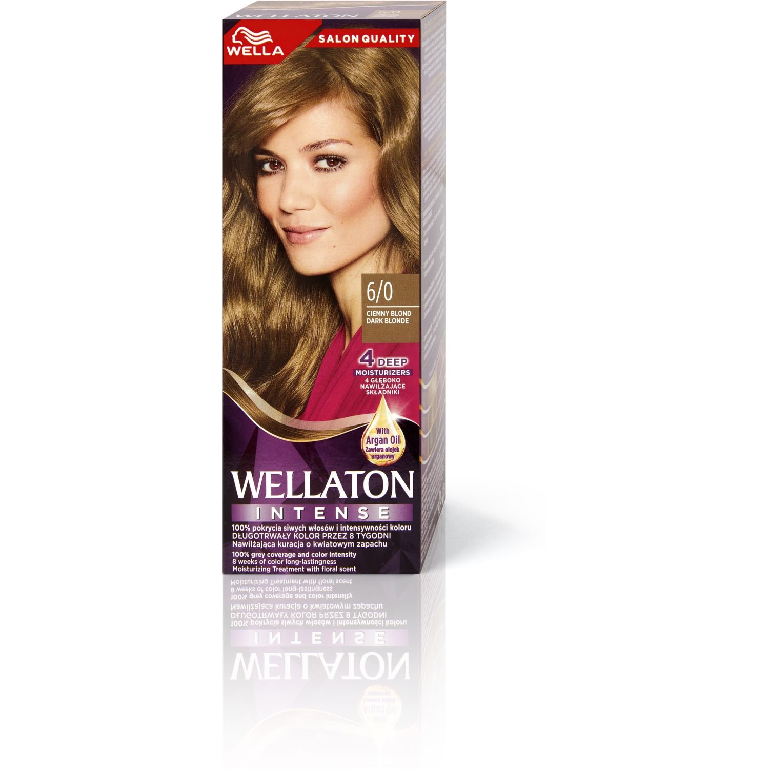 Інтенсивна крем-фарба для волосся Wellaton, відтінок 6/0 (Темний блонд), 110 мл - фото 6