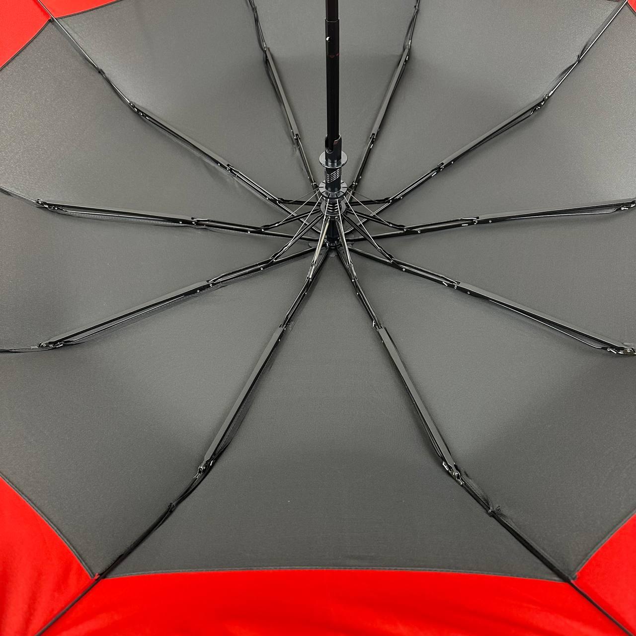 Жіноча складана парасолька напівавтомат Bellissima 101 см чорна - фото 7
