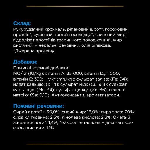 Сухий дієтичний корм для цуценят та дорослих собак Purina Pro Plan Veterinary Diets DRM Dermatosis для підтримання функції шкіри при дерматозах та надмірному випадінні шерсті 3 кг - фото 8