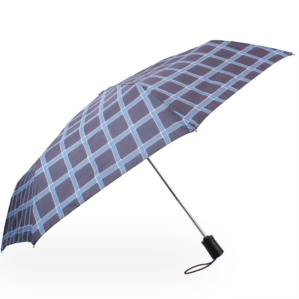 Жіноча складана парасолька повний автомат Happy Rain 95 см чорна - фото 2