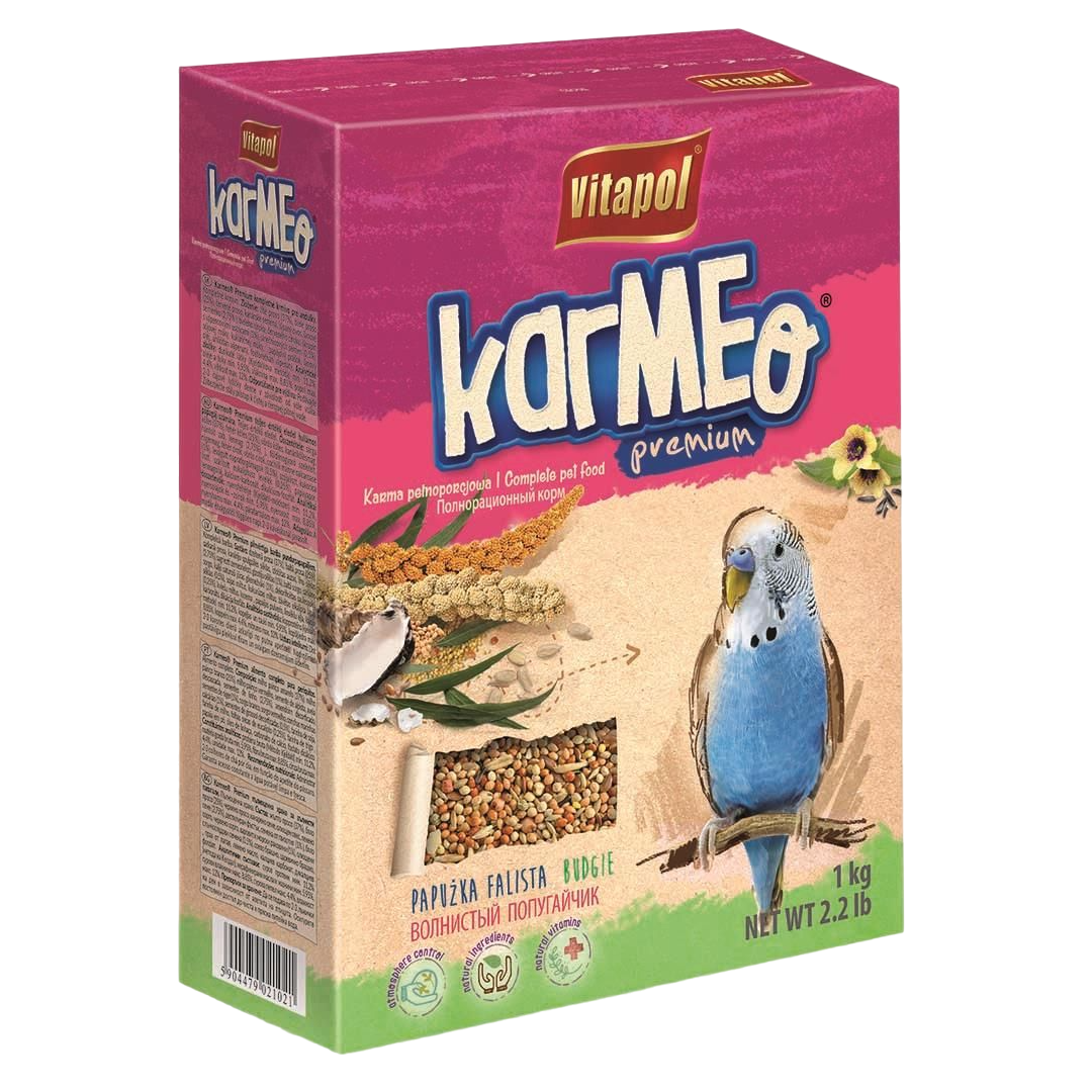 Премиум корм для волнистых попугаев Vitapol Karmeo, 1 кг - фото 1