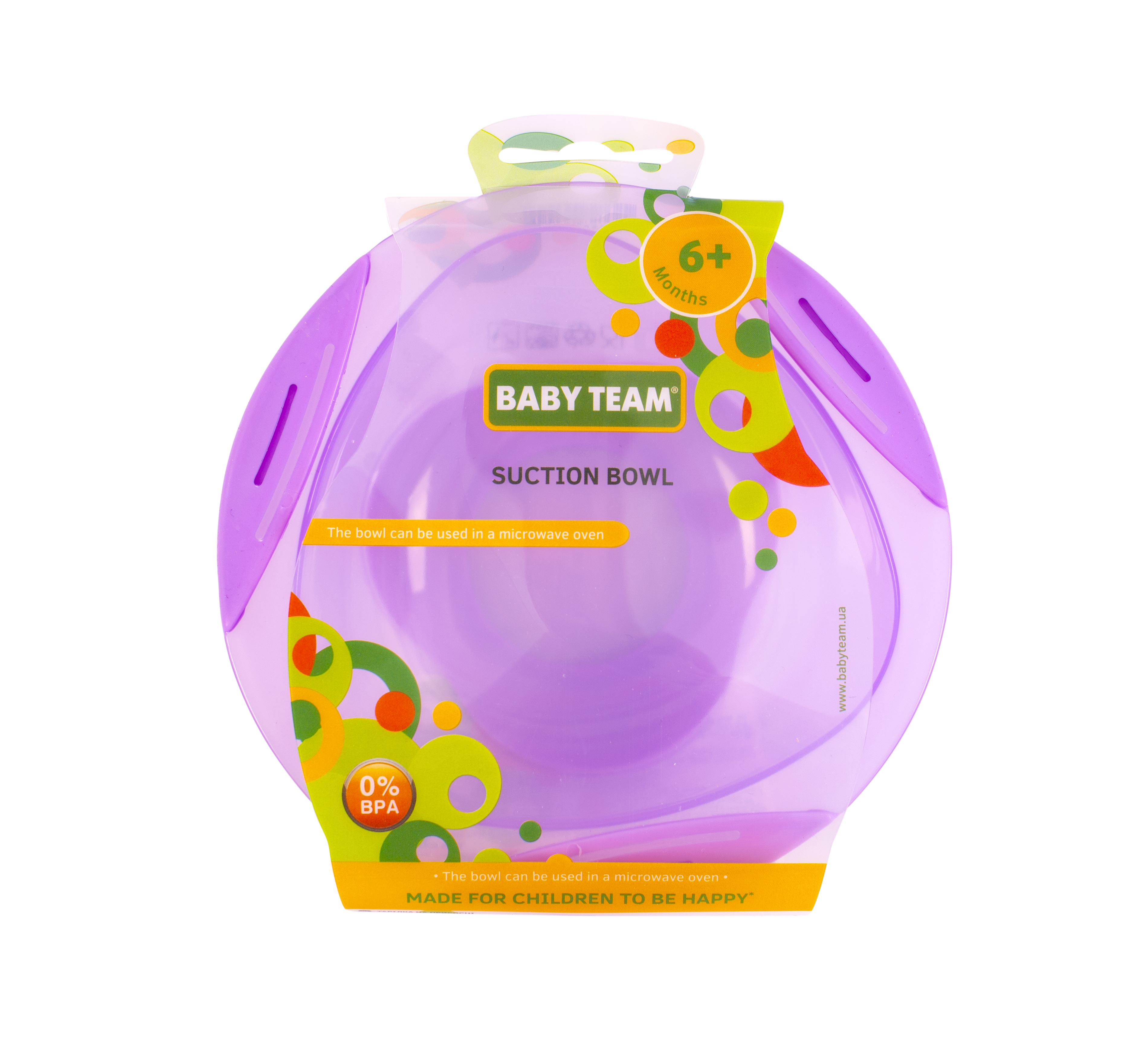 Тарелка на присоске Baby Team, 280 мл, фиолетовый (6004_фиолетовый) - фото 2