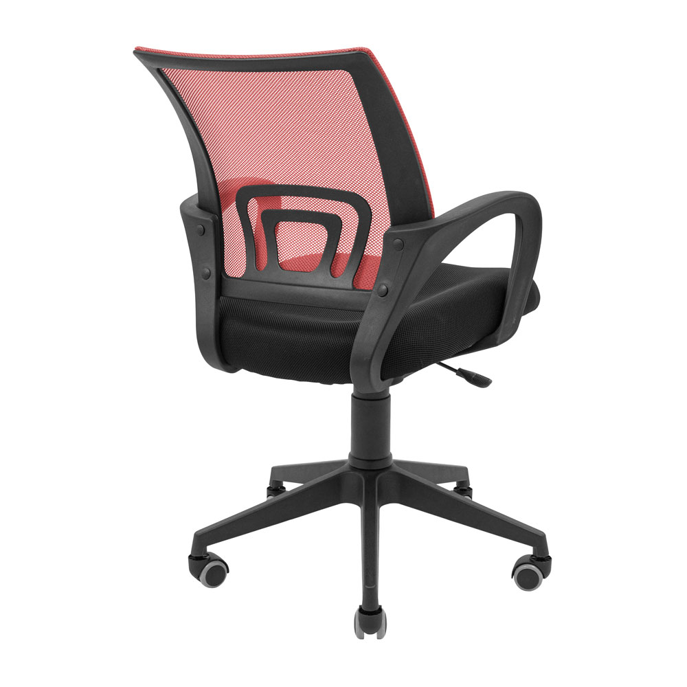Крісло офісне Richman Спайдер Ю Пластик Піастра сітка чорний + червоний (RCM-1094) - фото 4