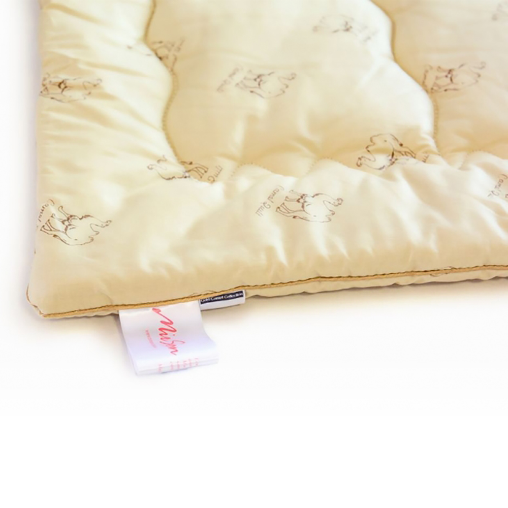 Одеяло шерстяное MirSon Gold Camel Hand Made №175, зимнее, 140x205 см, кремовое - фото 5
