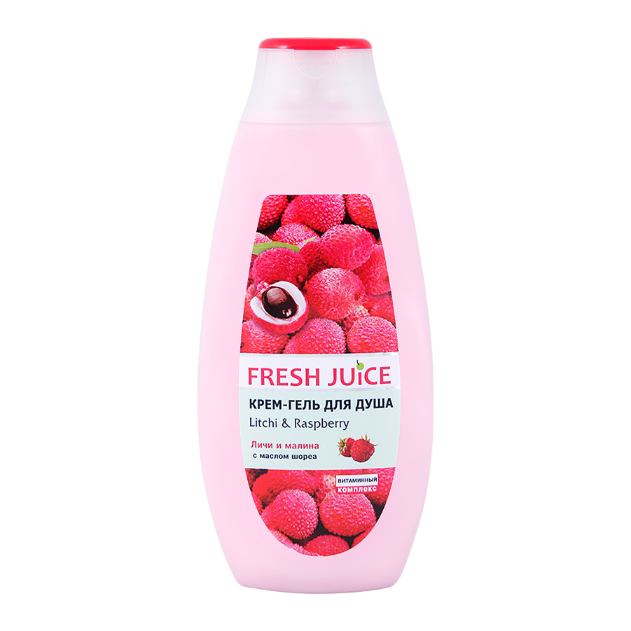 Крем-гель для душа Fresh Juice Litchi & Raspberry, 400 мл - фото 1