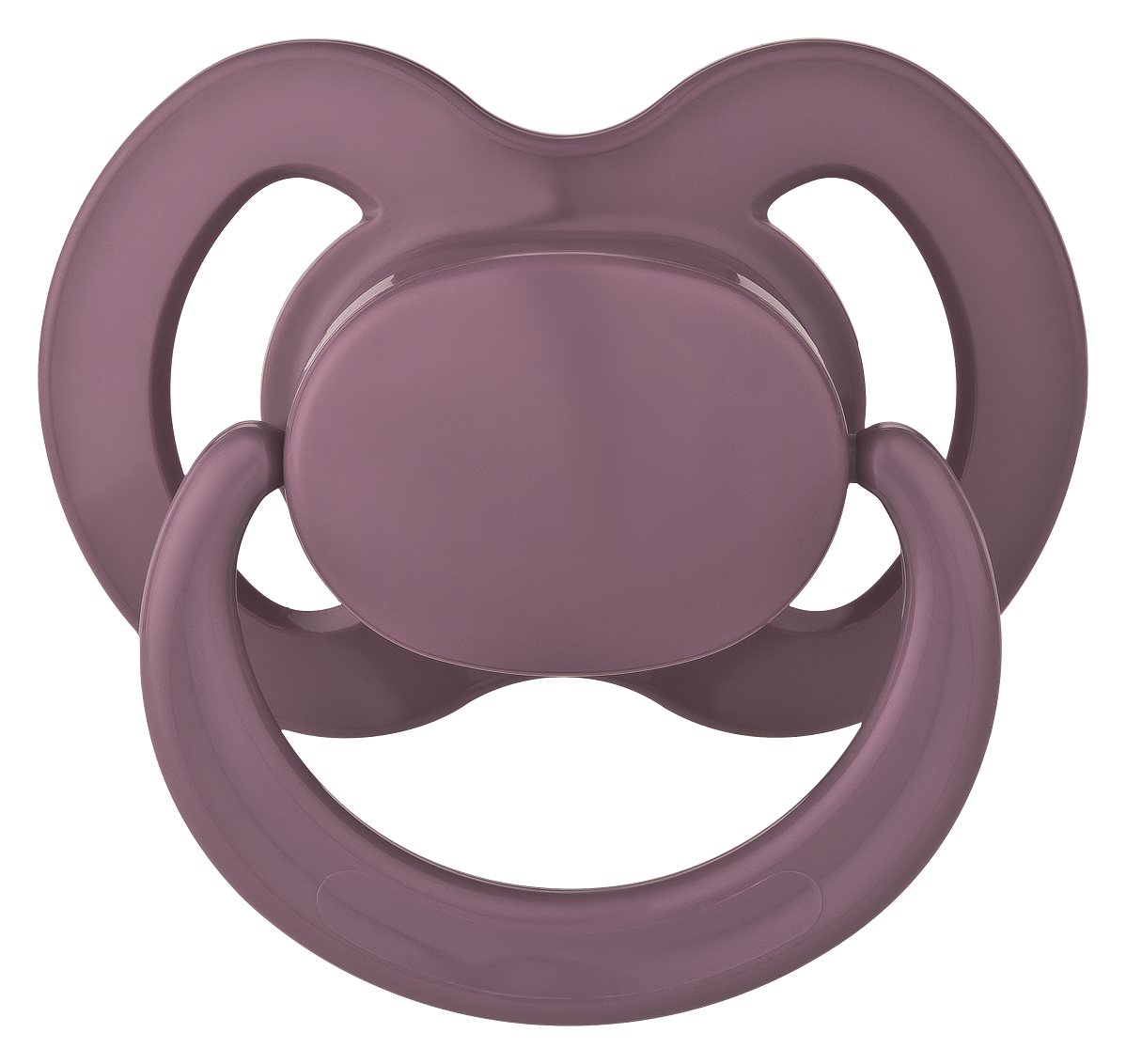 Пустушка силіконова Baby-Nova з кільцем, ортодонтична, 6-18 міс., бежевий, бордовий, 2шт (3962027) - фото 2