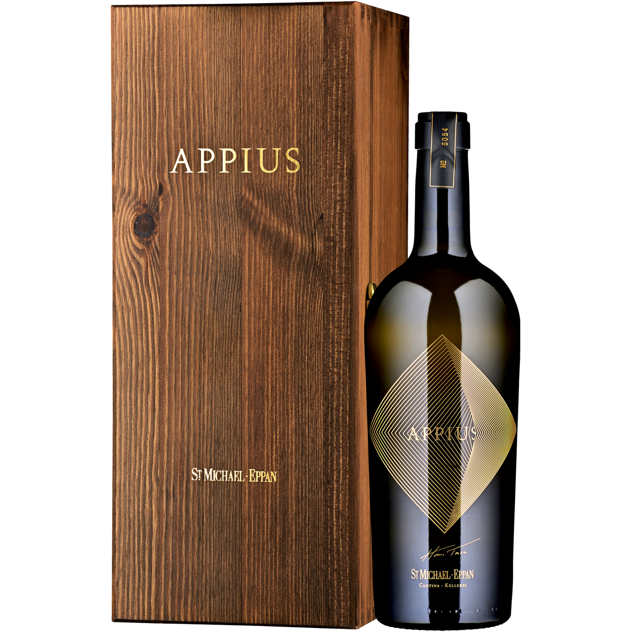 Вино San Michele Appiano Appius Alto Adige DOC 2017 белое сухое 1.5 л, в подарочной упаковке - фото 1