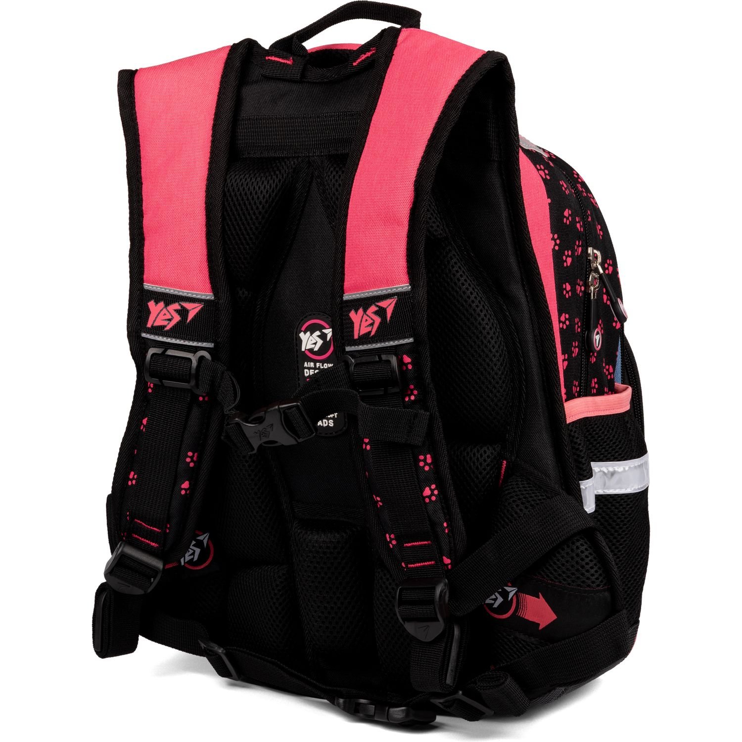Рюкзак Yes S-58 Meow, черный с розовым. (558004) - фото 4