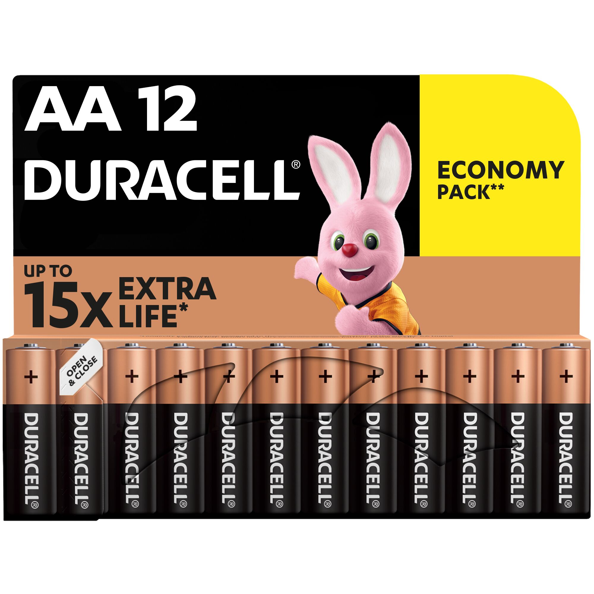 Лужні батарейки пальчикові Duracell 1,5 V АA LR6/MN1500, 12 шт. (706000) - фото 1