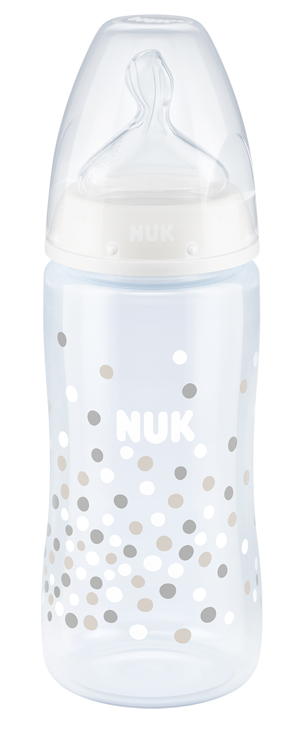 Бутылочка для кормления NUK First Choice Plus Конфетти , c силиконовой соской, р.1, 300 мл (3952365) - фото 1
