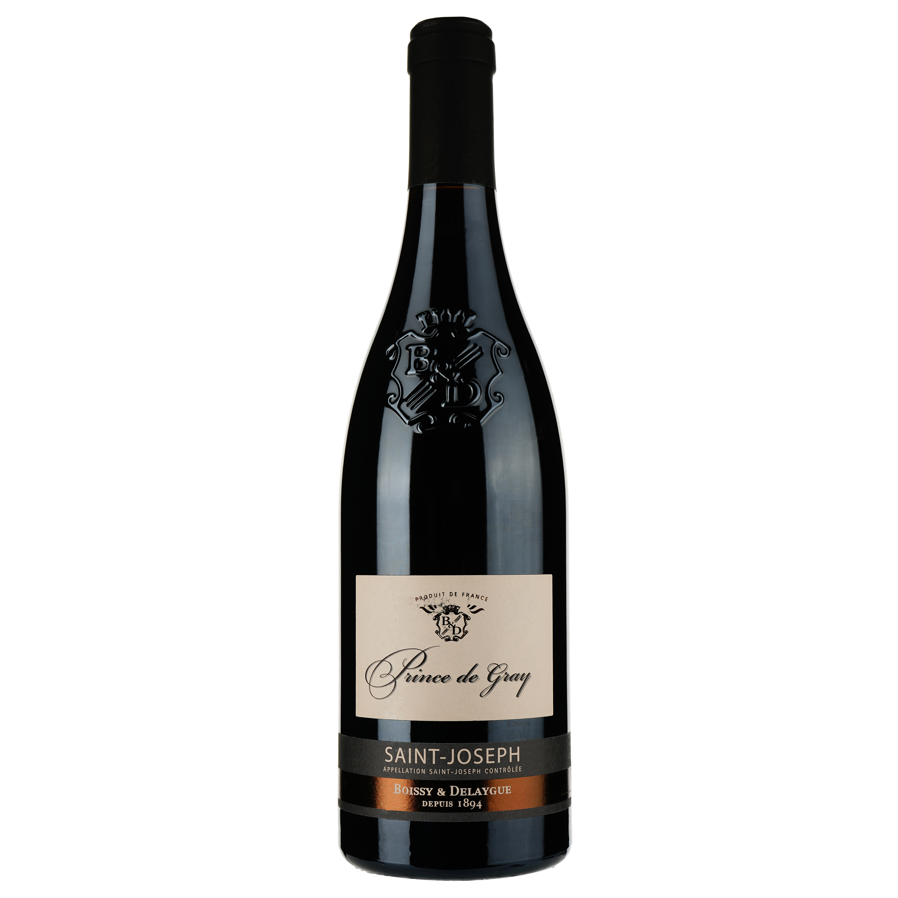 Вино Boissy & Delaygue Prince de Gray AOP Saint-Joseph 2018 красное сухое 0.75 л - фото 1