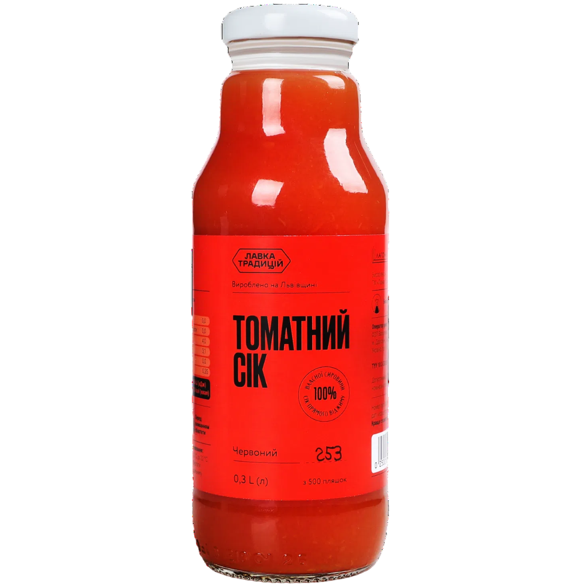 Сок Лавка традицій томатный красный 0.3 л - фото 1