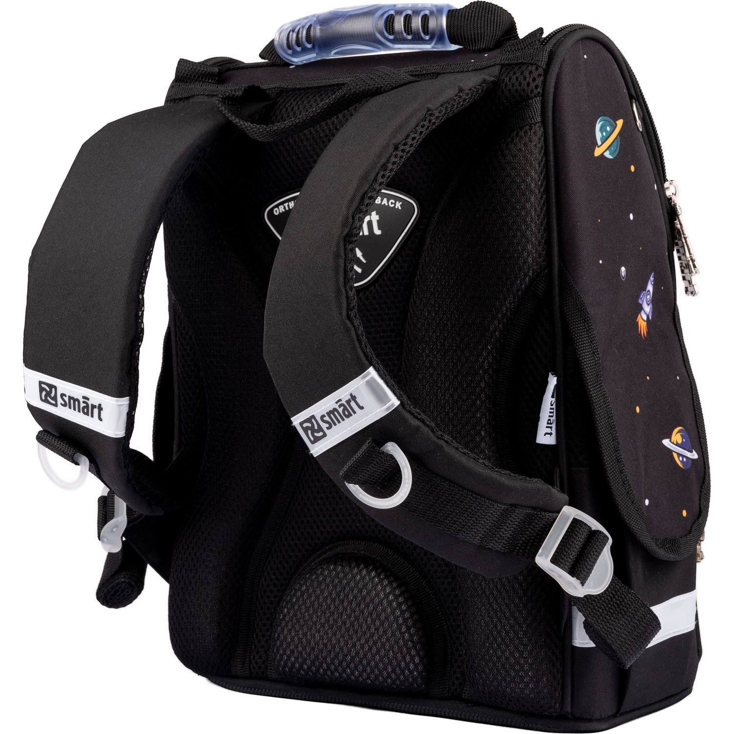 Рюкзак шкільний каркасний Smart PG-11 Space Explorers, черный (559005) - фото 3