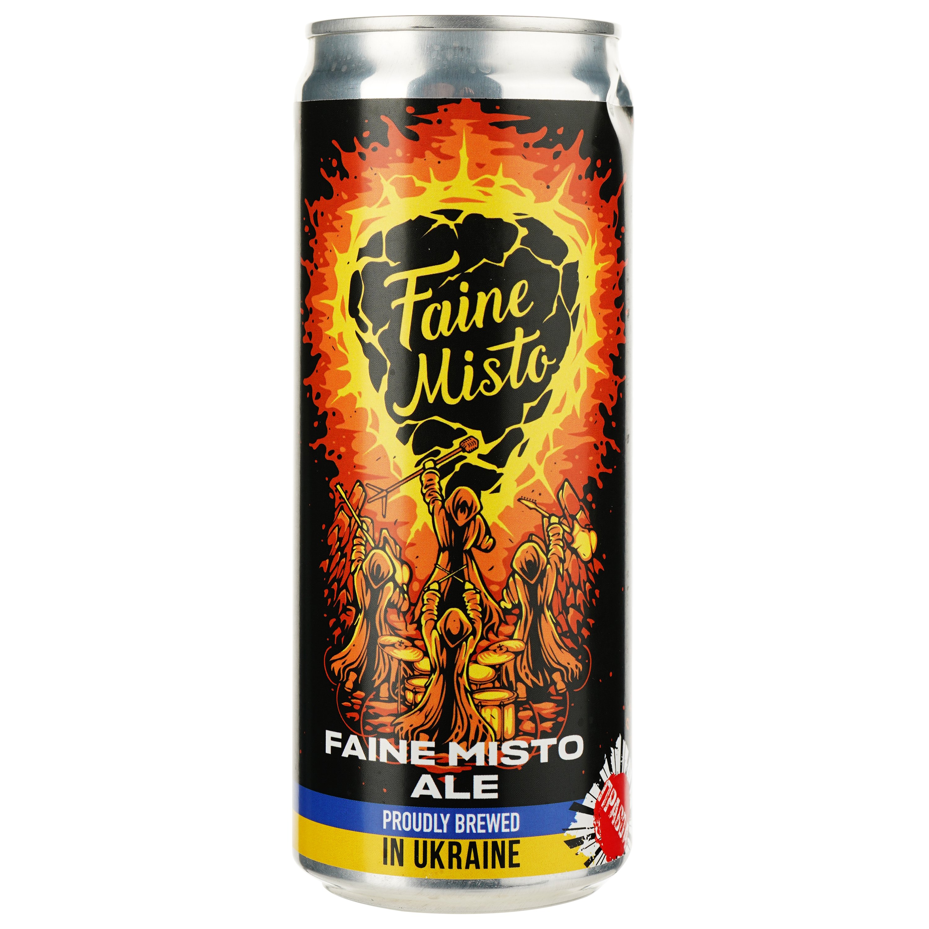 Пиво Правда Faine Misto Ale, светлое, нефильтрованное, 4%, 0,33 л, ж/б - фото 1
