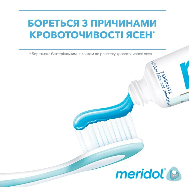 Зубна щітка Meridol 1+1 м'яка бірюзова - фото 3