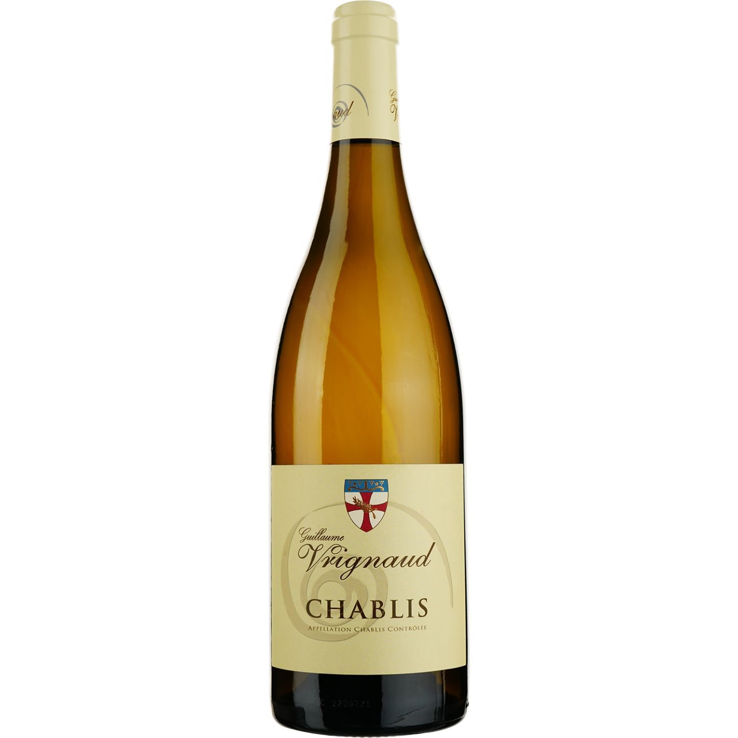 Вино Guillaume Vrignaud Chablis, біле, сухе, 12,5%, 0,75 л (588956) - фото 1