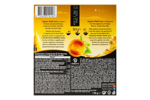 Чай чорний Lipton Gold Tea, 138 г (92 шт. х 1.5 г) (919783) - фото 3