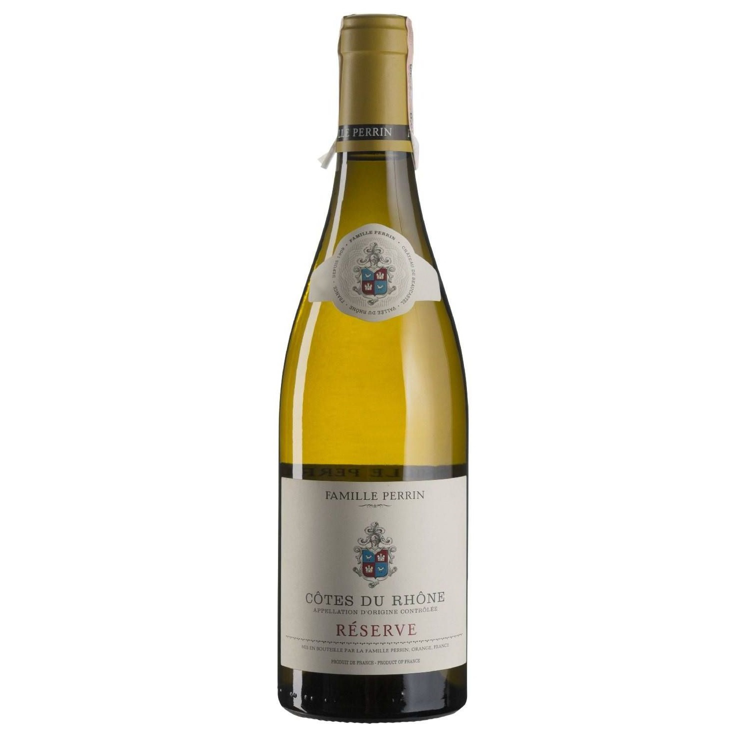 Вино Famille Perrin Reserve Blanc Perrin et Fils, біле, сухе, 0,75 л - фото 1