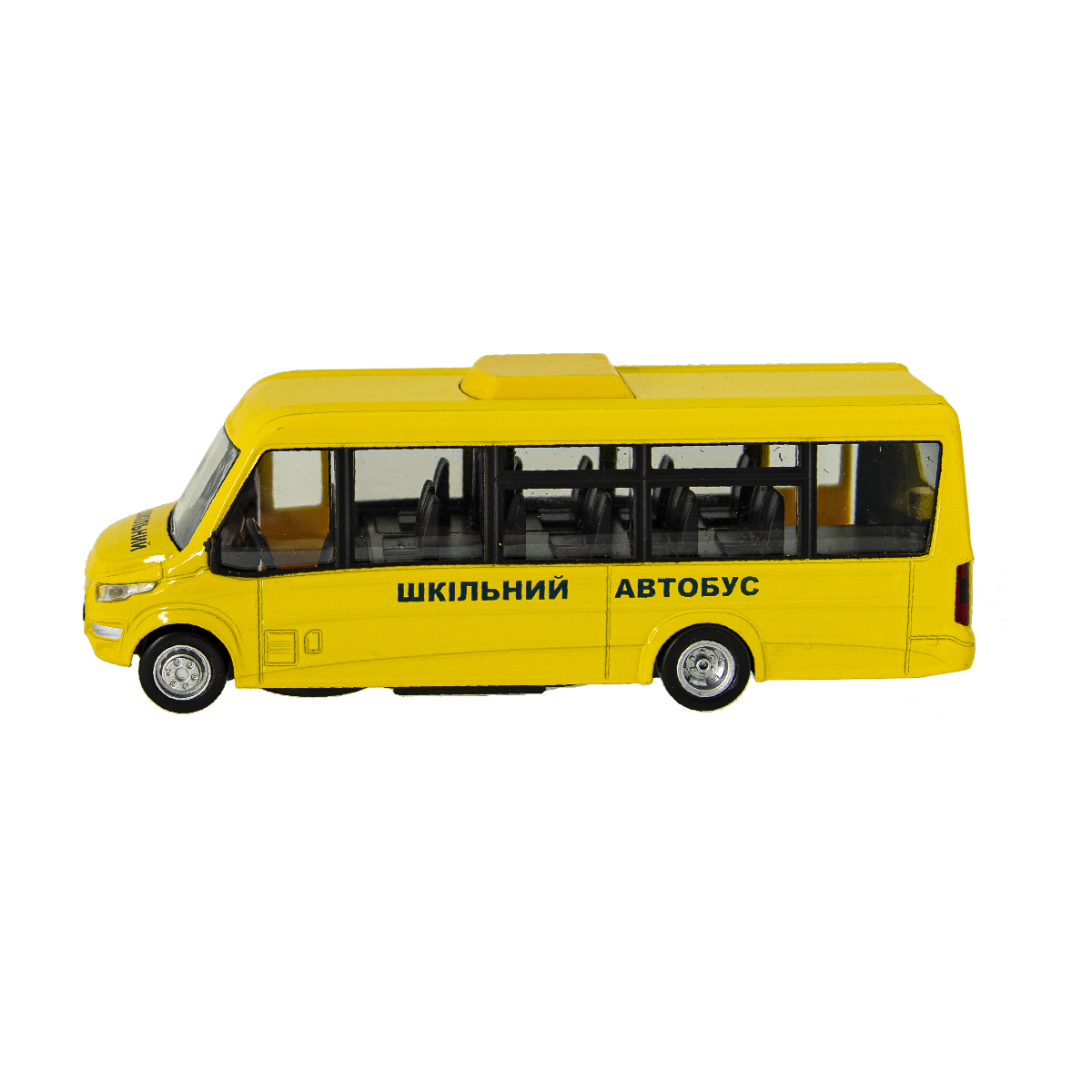 Автомодель Technopark Автобус Iveco Daily Дети, желтый (DAILY-15CHI-YE) - фото 2