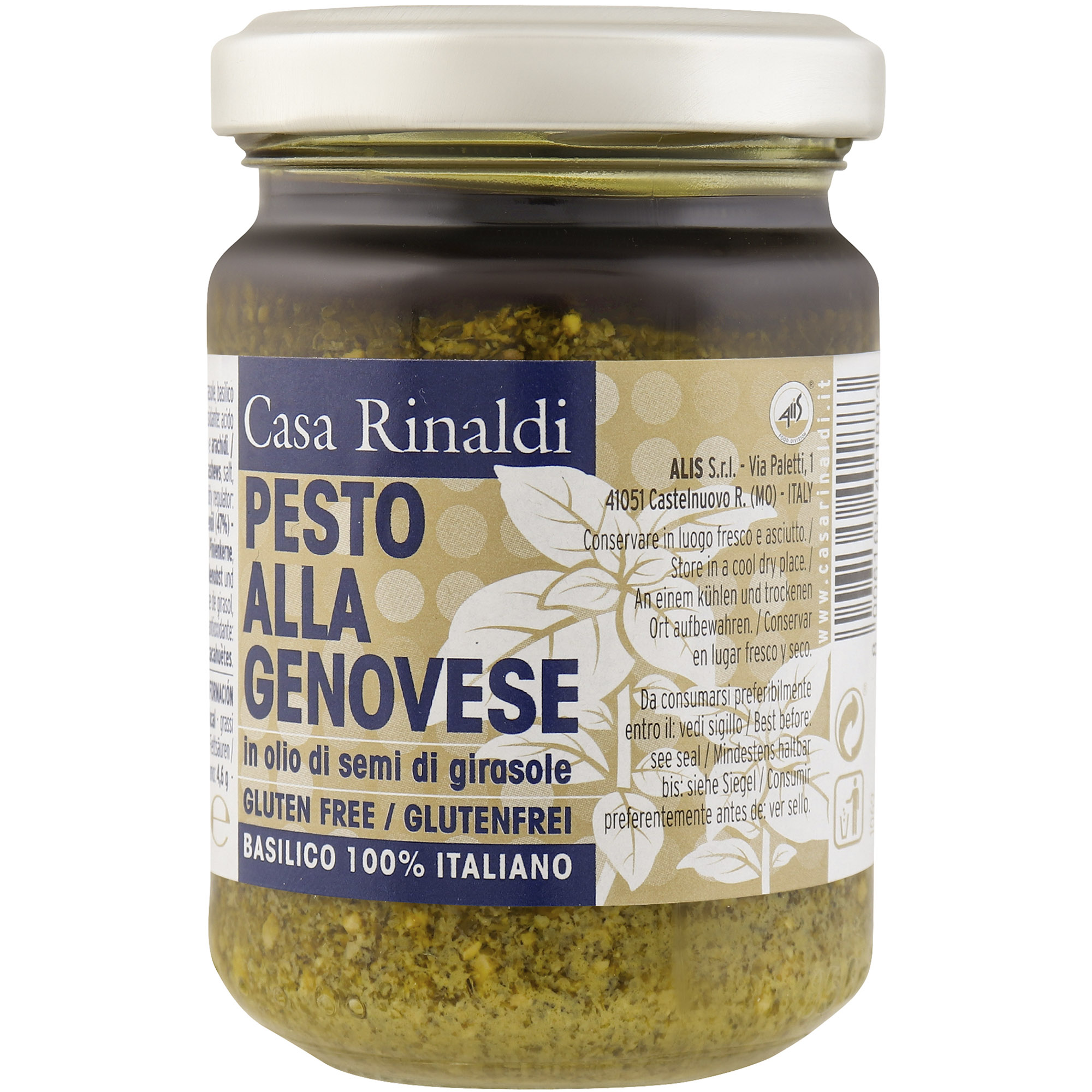 Крем-паста Casa Rinaldi Pesto alla Genovese у соняшниковій олії 130 г (699051) - фото 1