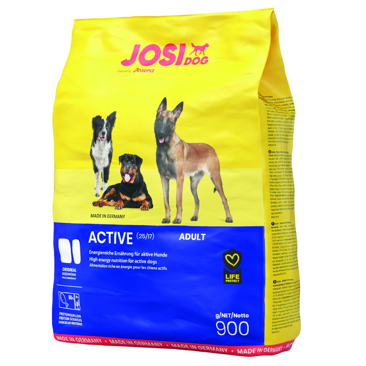 Сухий корм для активних собак Josera JosiDog Active Adult, з м'ясом домашньої птиці, 0,9 кг - фото 1