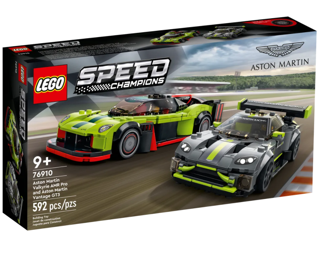 Конструктор LEGO Speed Champions Aston Martin Valkyrie AMR Pro и Aston Martin Vantage GT3, 592 деталей (76910) - фото 1