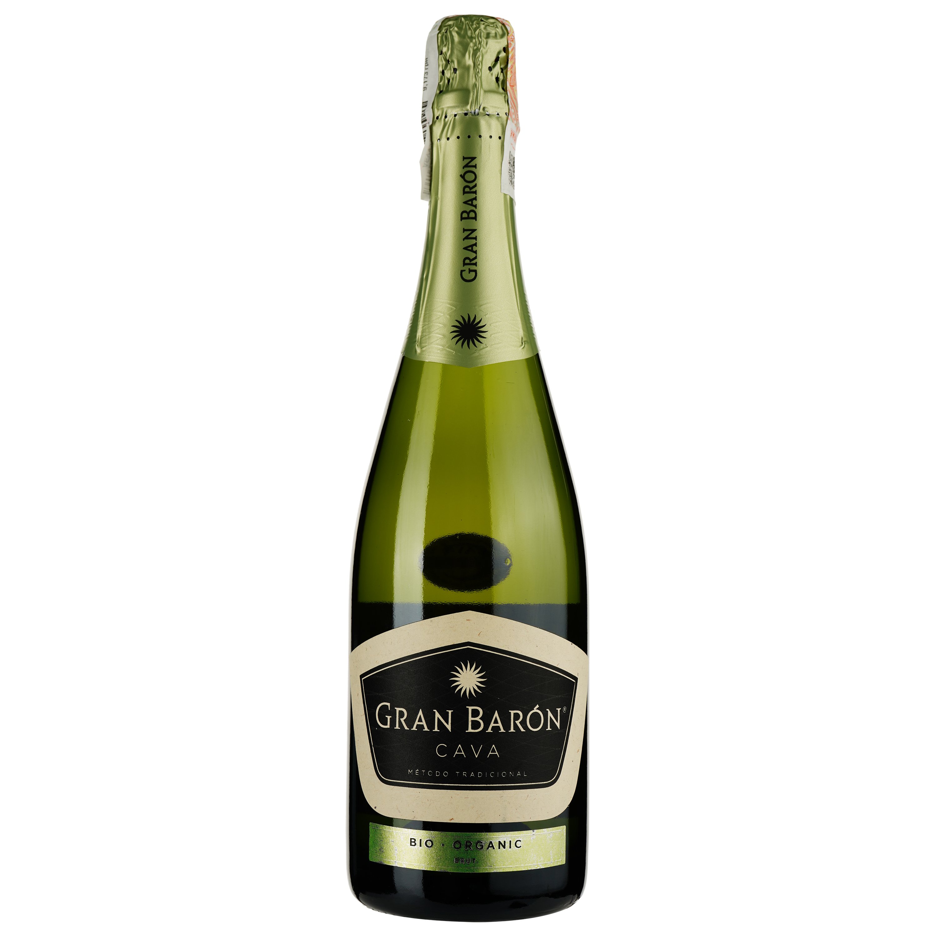 Вино игристое Gran Baron Cava Brut Organic Bio белое брют, 0,75 л, 11,5% (814910) - фото 1