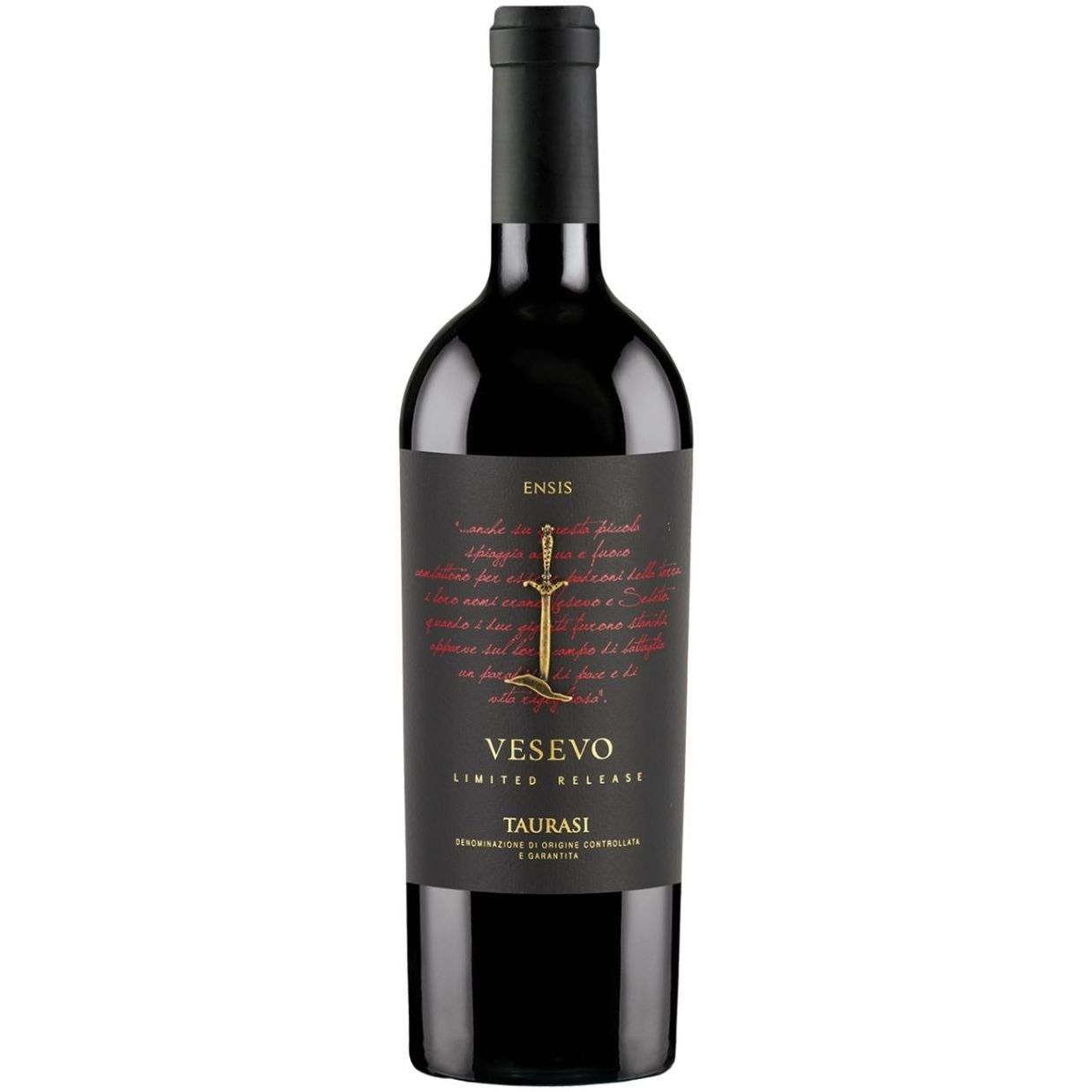 Вино Vesevo Ensis Taurasi LR DOCG, червоне, сухе, 0,75 л - фото 1
