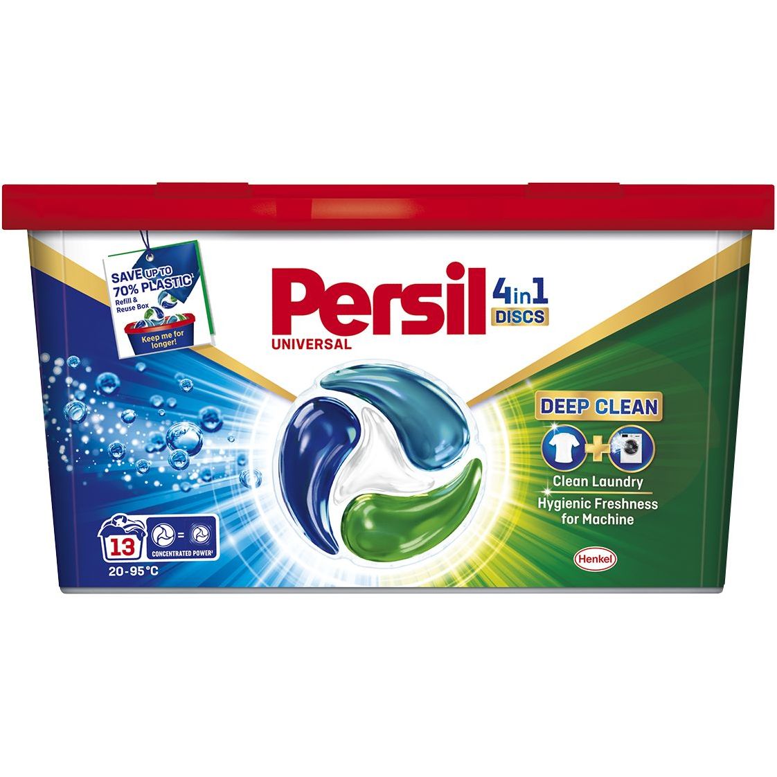 Диски для стирки Persil Deep Clean Universal 4 in 1 Discs 13 шт. - фото 1
