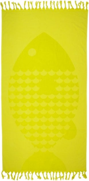 Полотенце Barine Fish, 90х50 см, желтый (svt-2000022244312) - фото 1