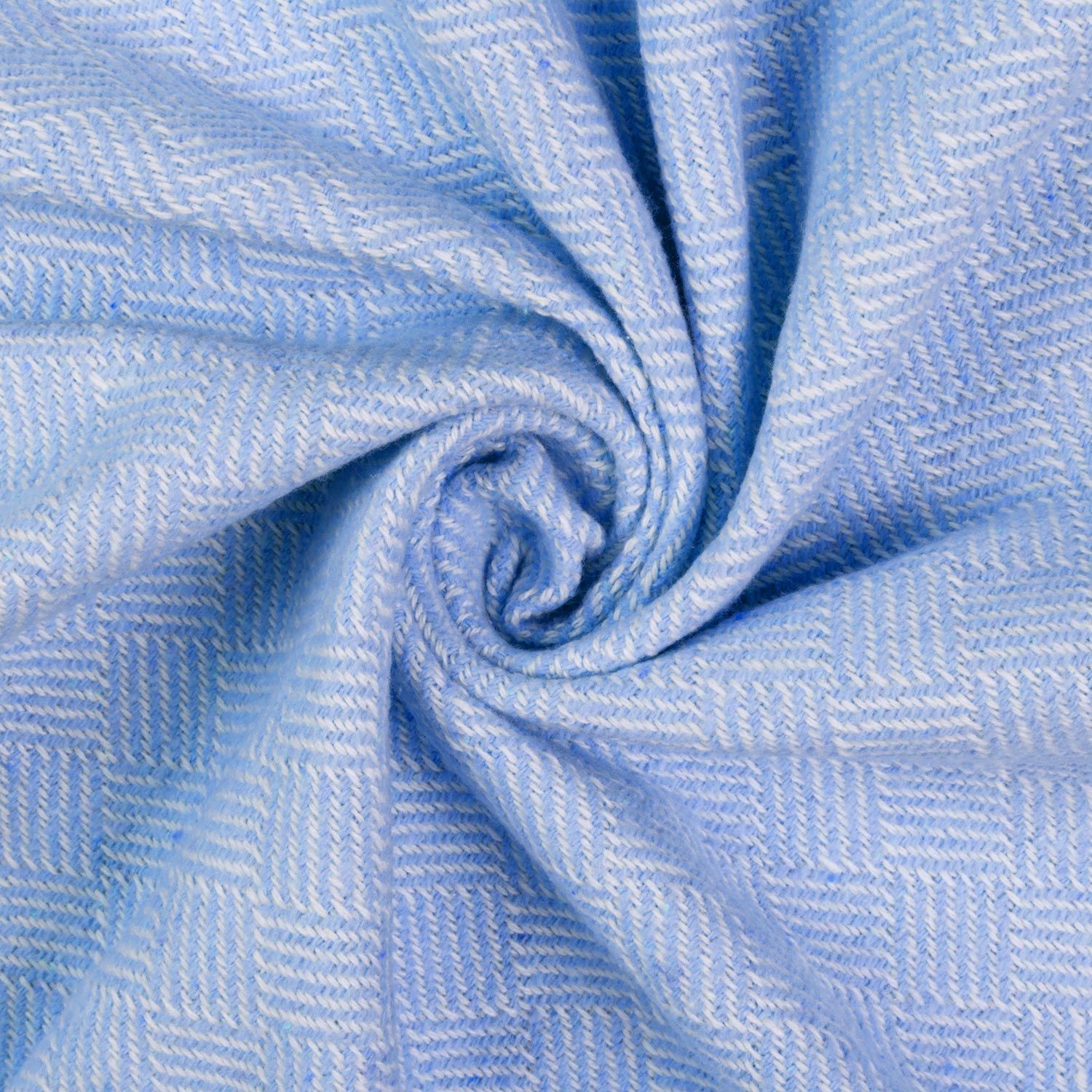 Плед Love You Крекер, бавовна, 200х140 см, блакитний (4435) - фото 2