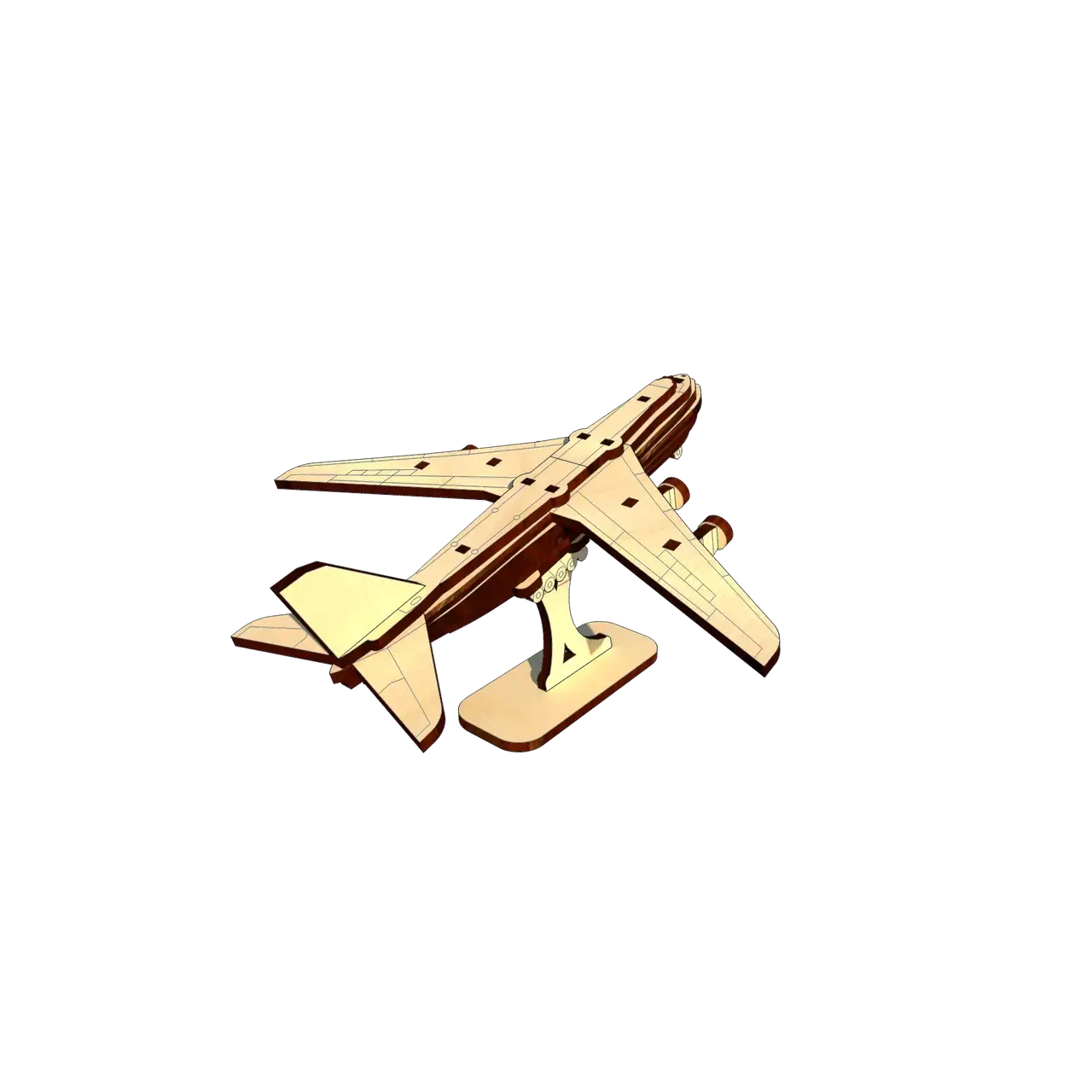 Механический 3D Пазл UGEARS самолет Руслан - фото 2
