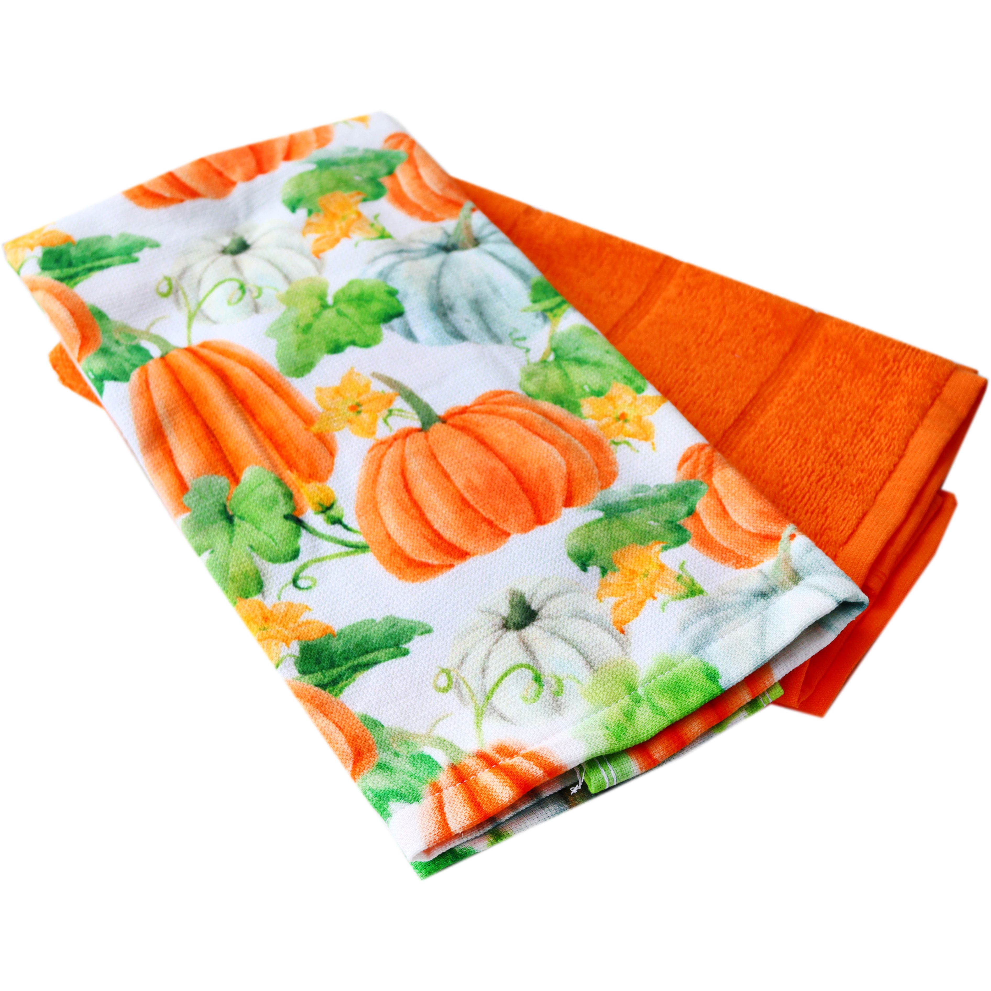 Набор полотенец для кухни Maisonette Pumpkin 60x40 см 375 г/м² 2 шт. оранжевый (44007) - фото 3