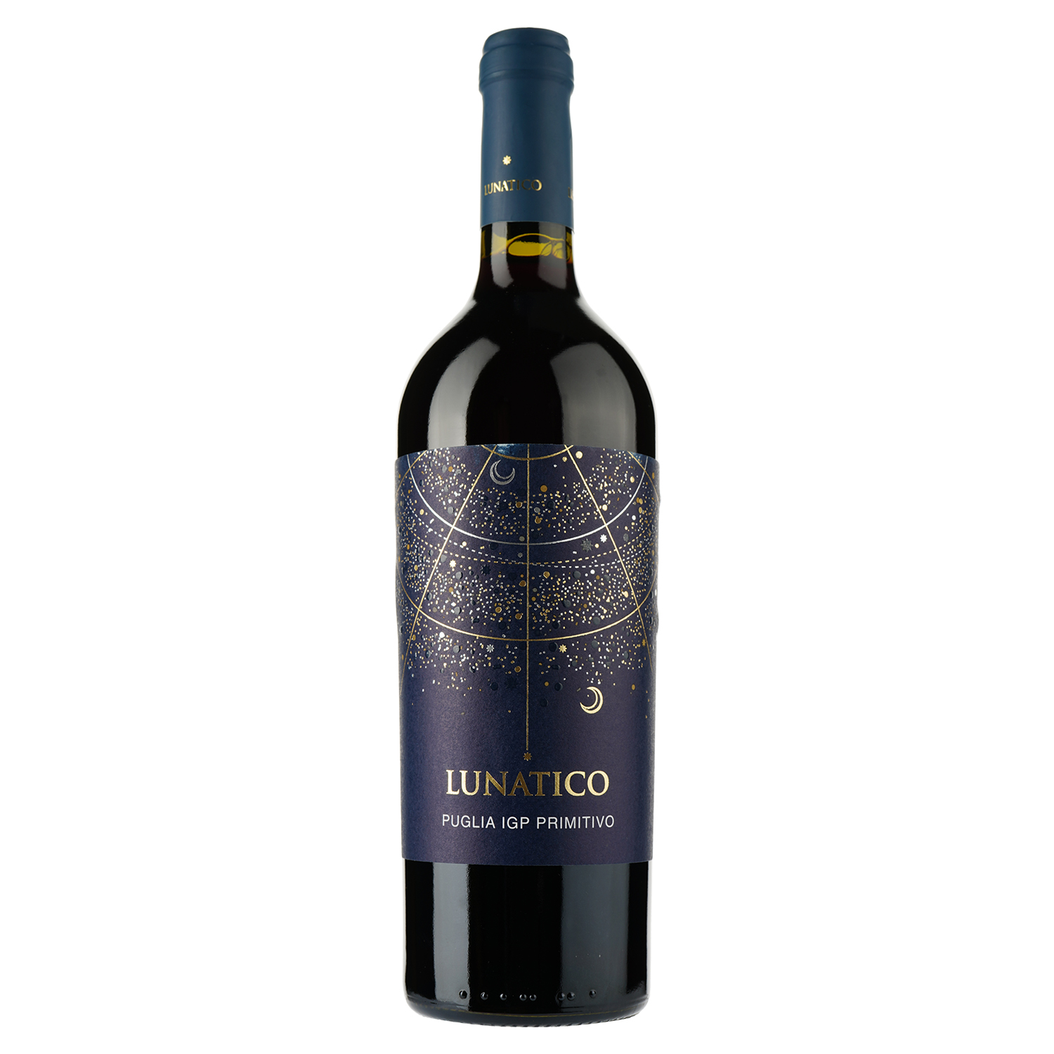 Вино Lunatico Primitivo Puglia IGP, червоне, сухе, 0,75 л - фото 1